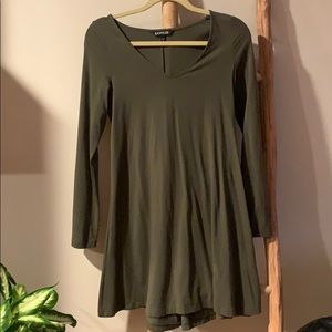 Express olive green knit dress. NWOT size small